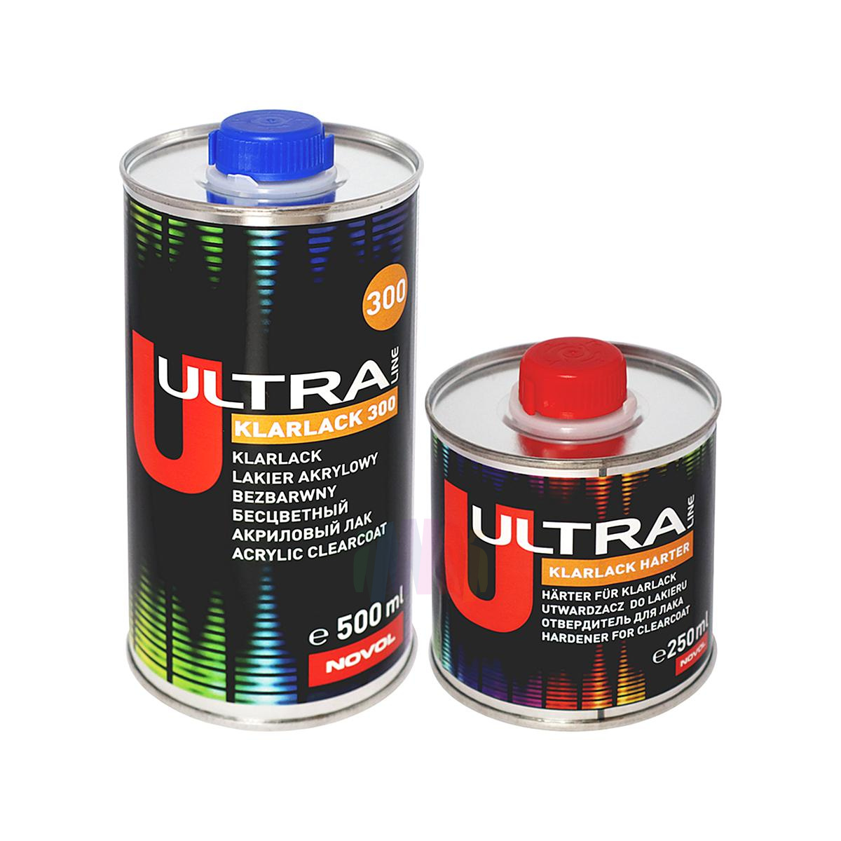 NOVOL ULTRA Klarlack 300 Акриловый автомобильный лак 0,5 л. с отвердителем 0,25 л.