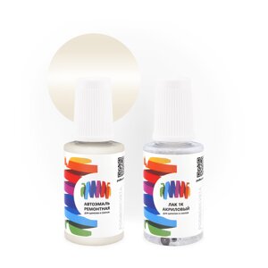 Подкраска для Opel (Опель) «Marmorbeige», код цвета 477, 57, 57U (коричнево-серый), базовая автоэмаль с кисточкой от сколов и царапин, штрих-корректор 20 мл.