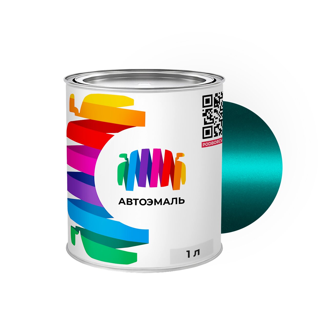 Автоэмаль Mazda (Мазда) «Splash Green», код цвета 25R (зеленый), базовая краска 1 л.