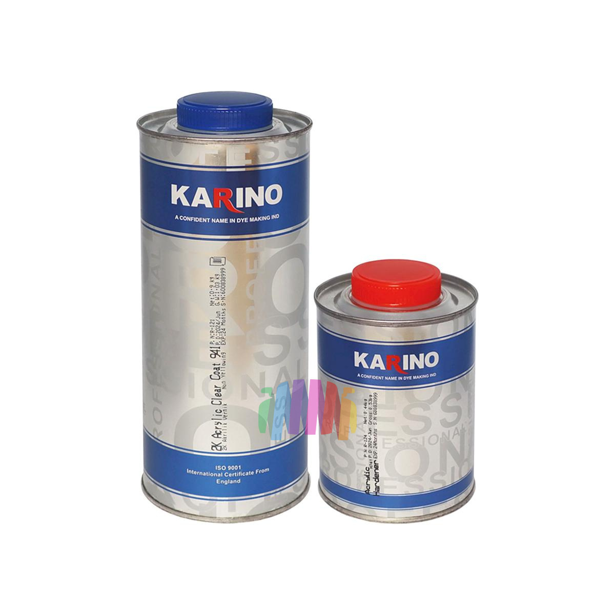 KARINO 2K Акриловый прозрачный лак 941 1 л. + отвердитель H241 0,5 л.