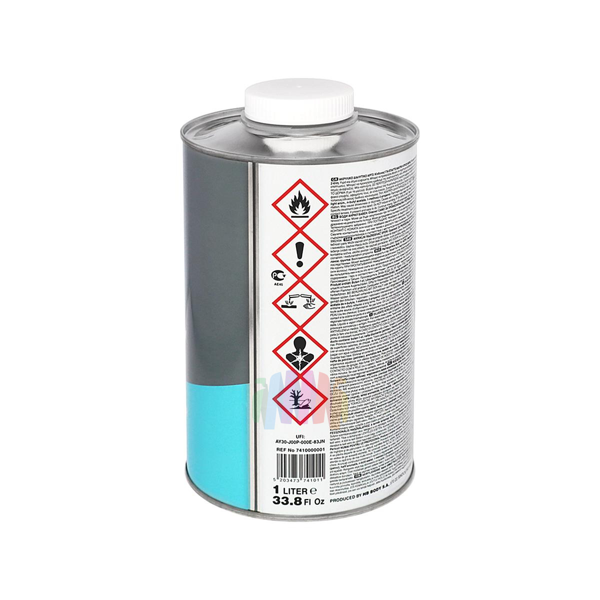 Разбавитель акриловый медленный HB Body 741 Acryl Slow Thinner 1 л. 2