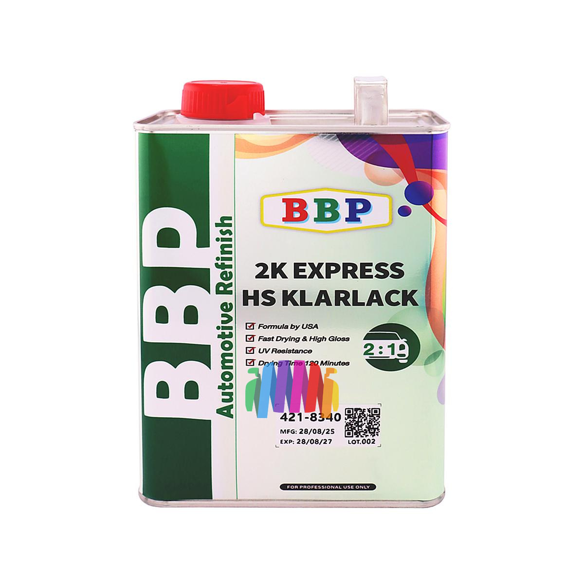 Быстросохнущий автомобильный лак BBP BIG BEN 2K Express HS Klarlack Quick Clear 2