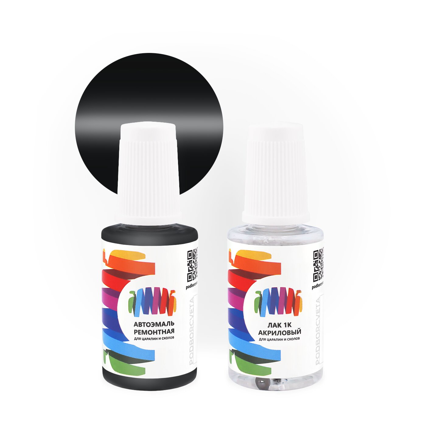 Подкраска для Hyundai (Хендэ) «Dark Haze», код цвета GK (серый), базовая автоэмаль с кисточкой от сколов и царапин, штрих-корректор 20 мл.