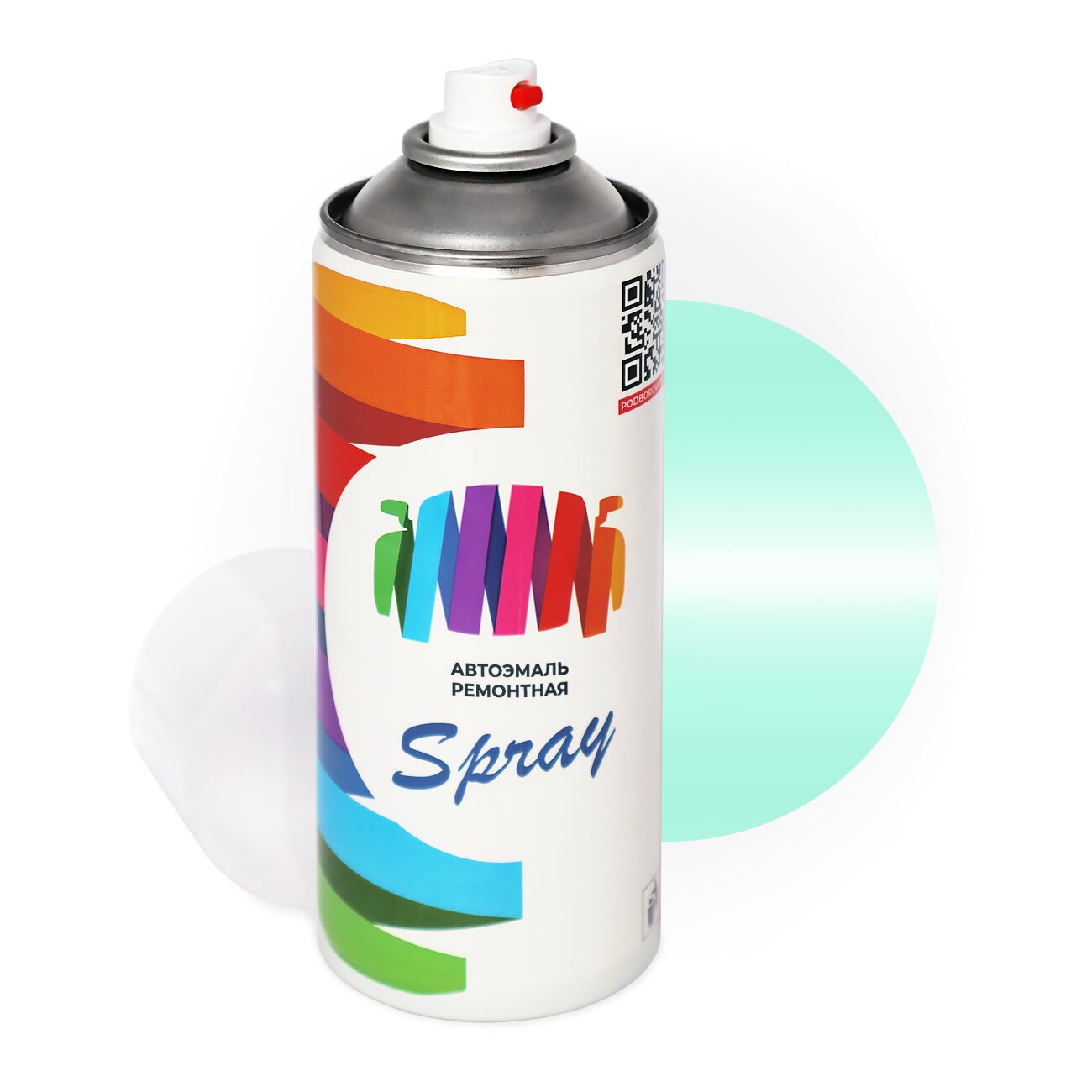 Аэрозольная краска для Toyota (Тойота) «Happy Tune Green», код цвета M7A (зеленый), базовая автоэмаль, баллончик 520 мл.