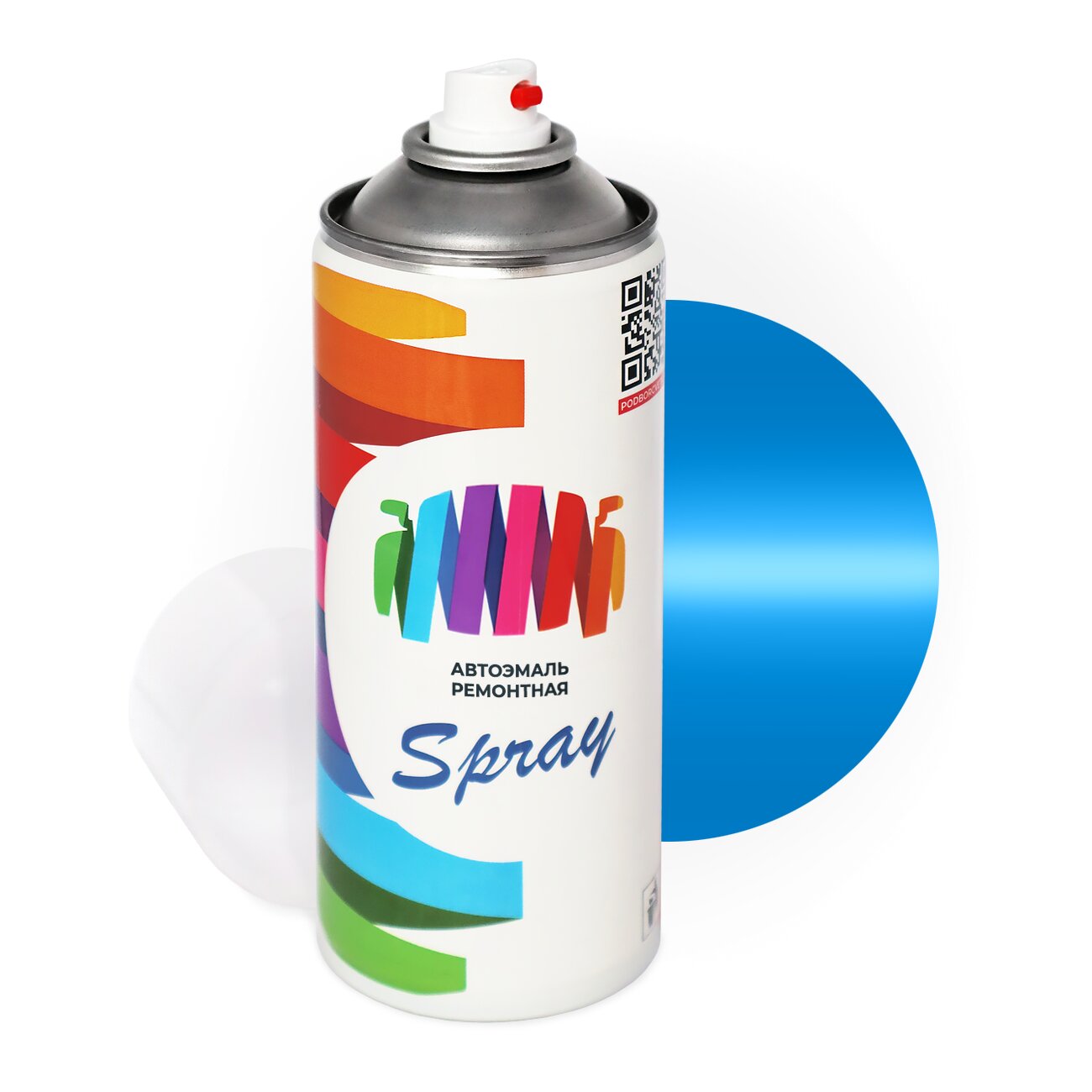 Аэрозольная краска для Man-Buessing (МАН) «Blau», код цвета BS12M385, M385 (синий), базовая автоэмаль, баллончик 520 мл.