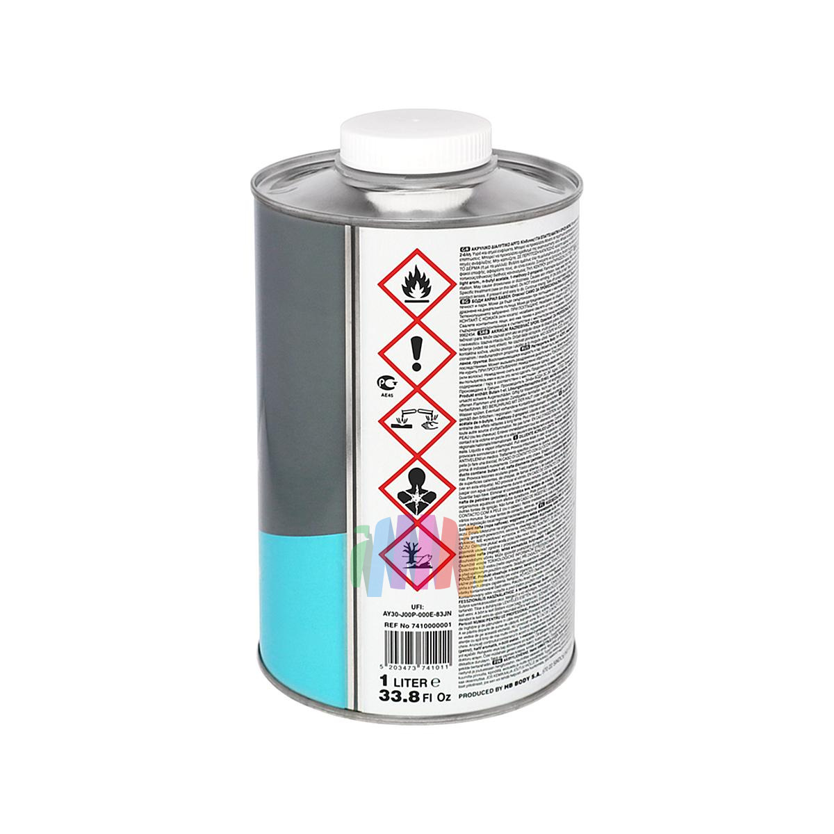 Разбавитель акриловый медленный HB Body 741 Acryl Slow Thinner 1 л. 2