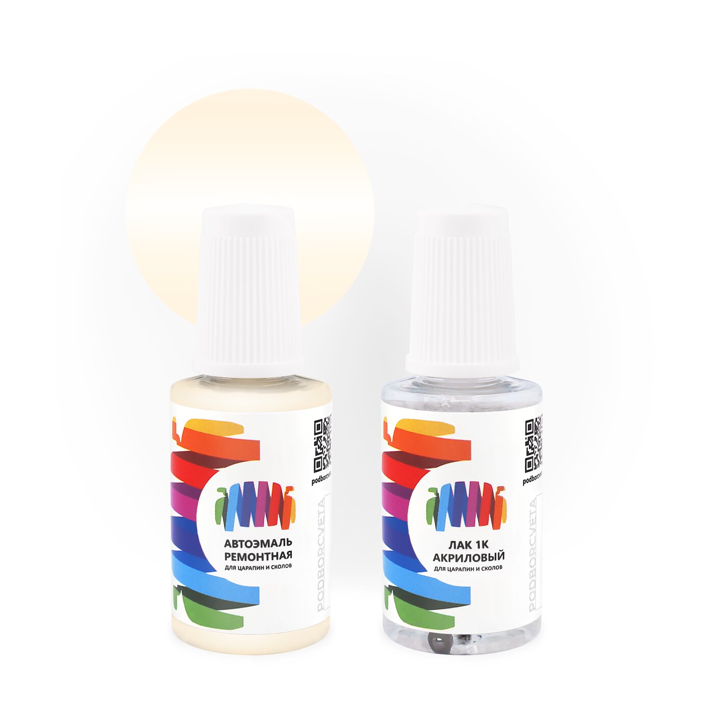 Подкраска для DAF (ДАФ) «Buttermilk Arg 922», код цвета 1980261, CE377 (коричнево-желтый), базовая автоэмаль с кисточкой от сколов и царапин, штрих-корректор 20 мл.