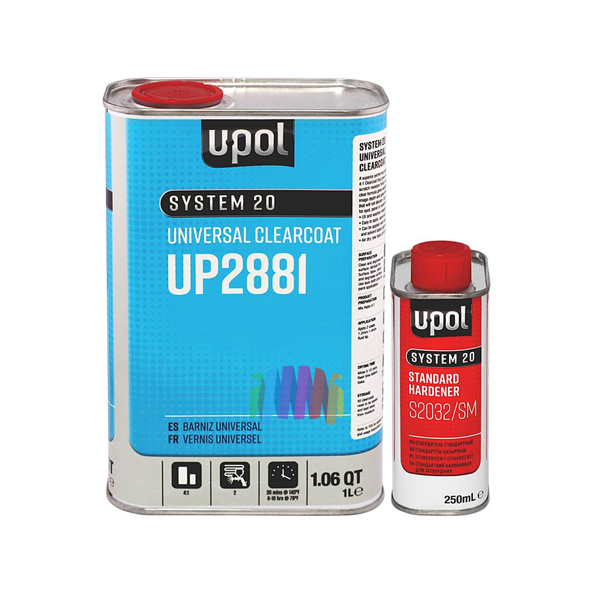 Автомобильный акриловый лак U-POL S2088/1 2К HS 4:1 Universal Clearcoat 2