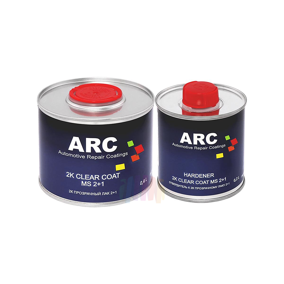 ARC 2K MS 2+1 Clear Coat Прозрачный акриловый автомобильный лак 0,4 л. с отвердителем 0,2 л.