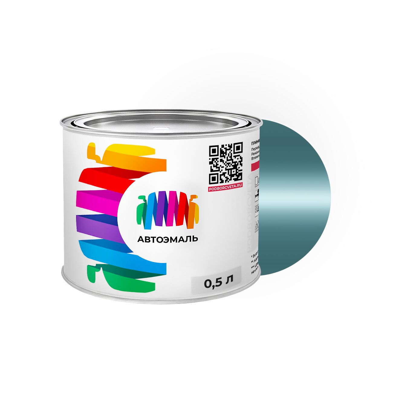 Автоэмаль Mitsubishi (Мицубиси) «Light Blue», код цвета AC11190 (синий), базовая краска 0,5 л.