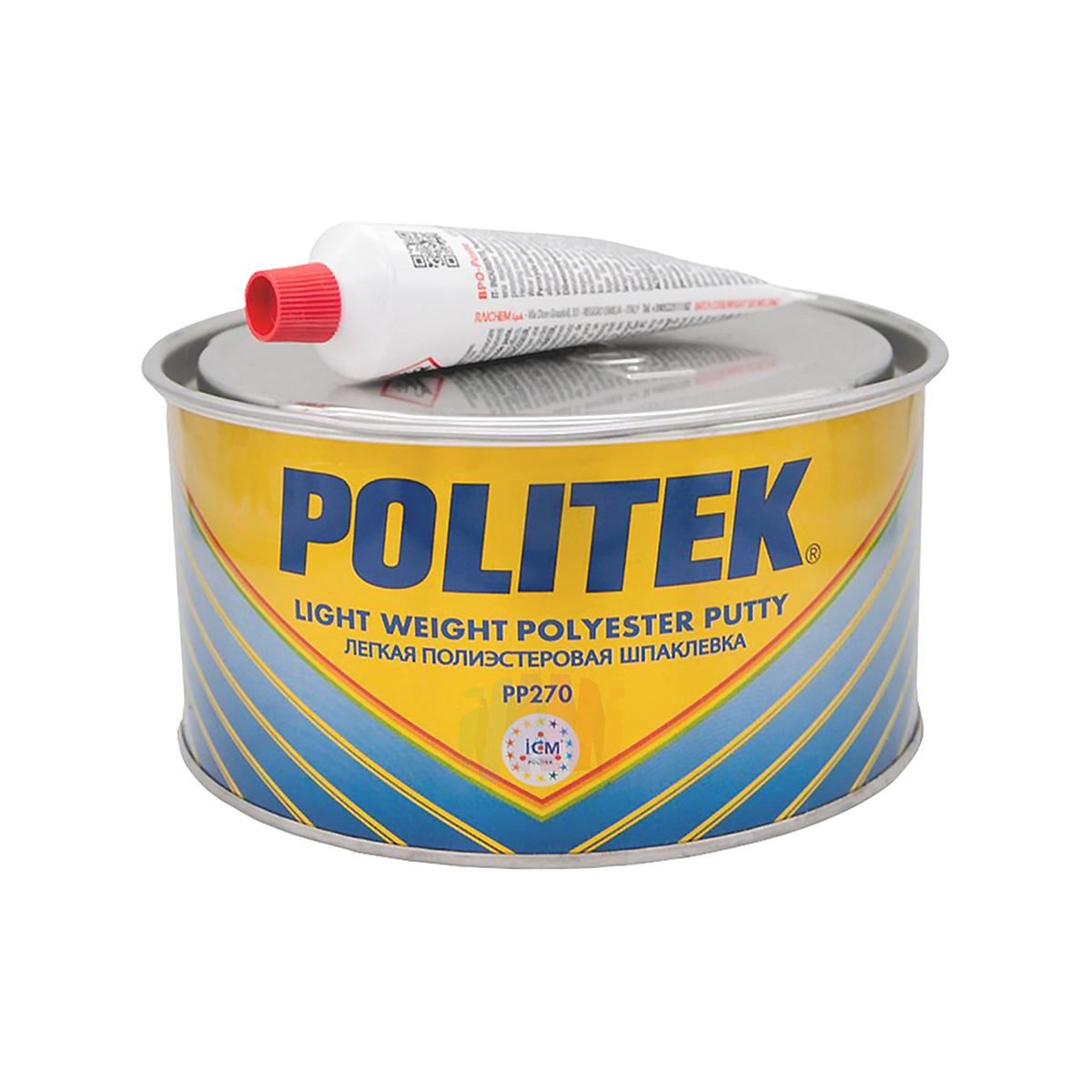 POLITEK PP-270 Light Weight Putty Шпатлевка автомобильная облегченная 1 л.