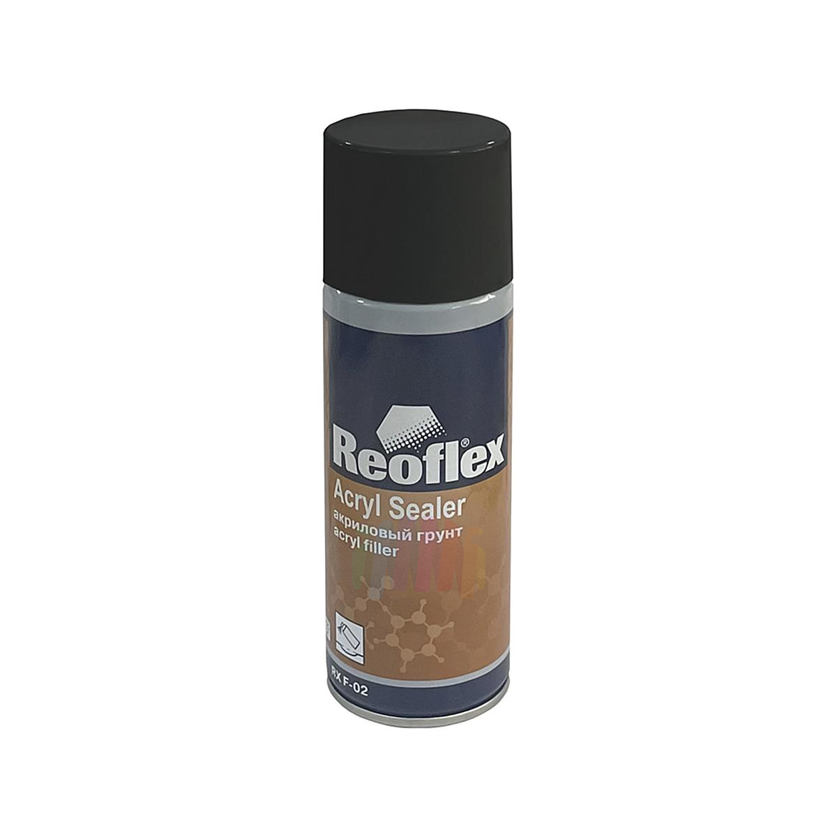REOFLEX RX F-02 Acryl Sealer Акриловый автомобильный выравнивающий грунт аэрозоль 520 мл.