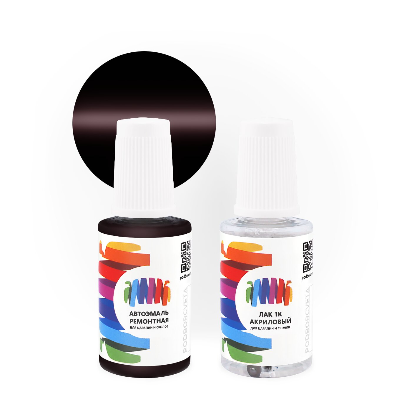 Подкраска для Renault (Рено) «Brun Smyrne», код цвета 105 (коричневый), базовая автоэмаль с кисточкой от сколов и царапин, штрих-корректор 20 мл.