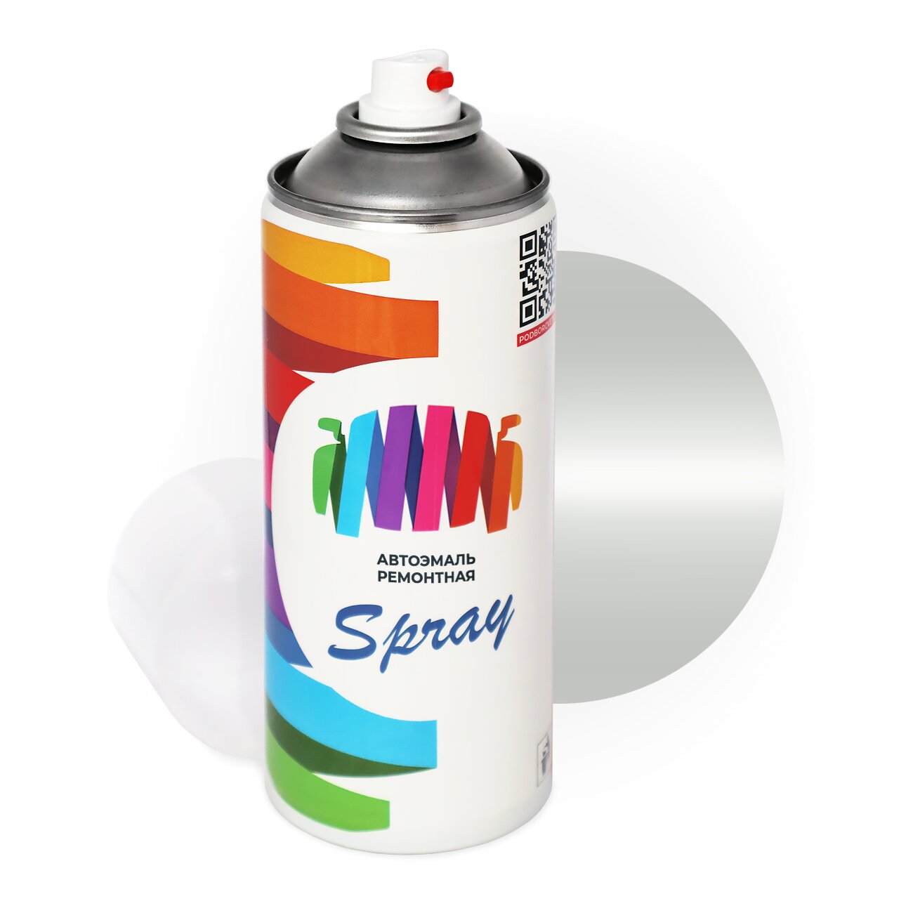 Аэрозольная краска для Jeep (Джип) «Ski Grey», код цвета CHAPS4I, PS4 (серый), базовая автоэмаль, баллончик 520 мл.