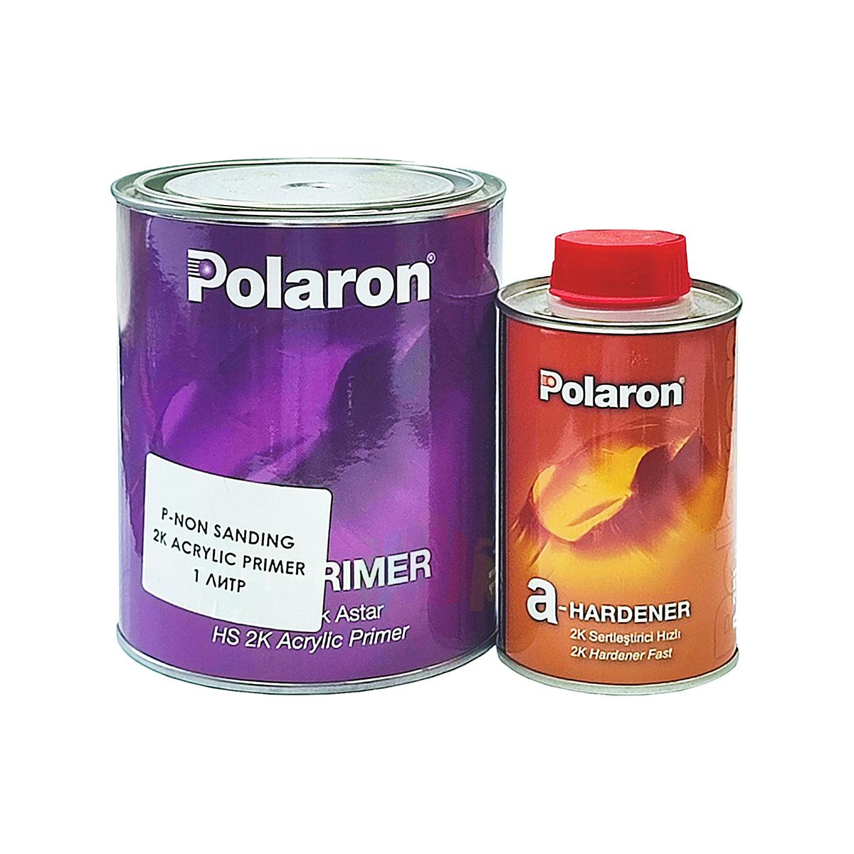 POLARON P4+1 Non-Sanding 2K Acrylic Primer Акриловый грунт мокрый по мокрому 1 л. с отвердителем 0,25 л.