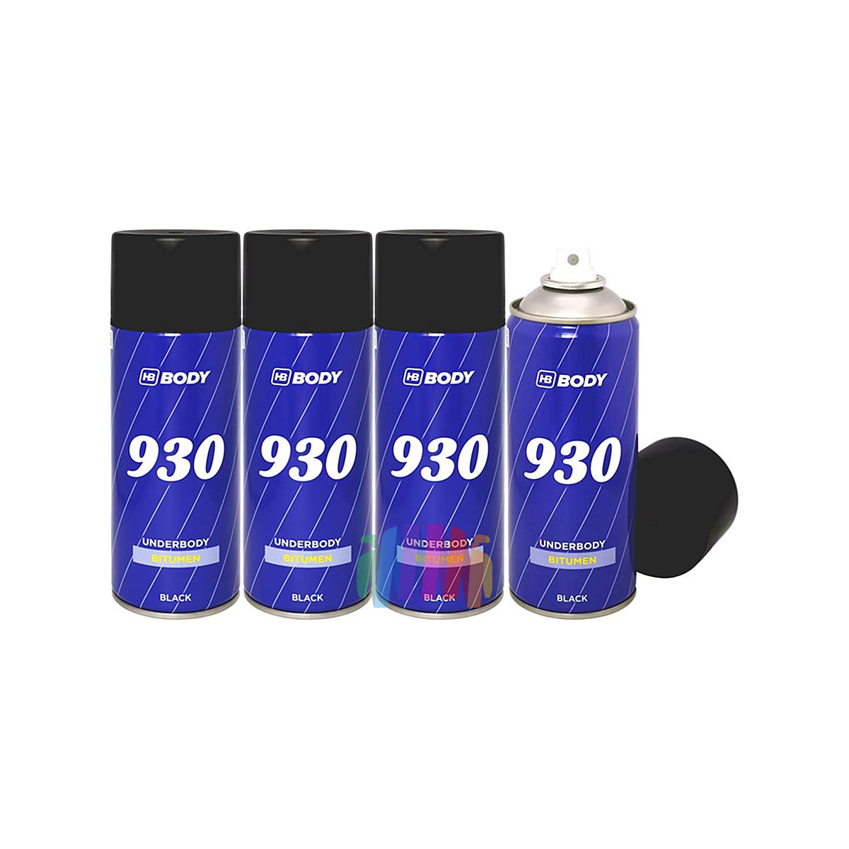 HB BODY 930 Антикор автомобильный аэрозоль 400 мл., комплект 4 шт.