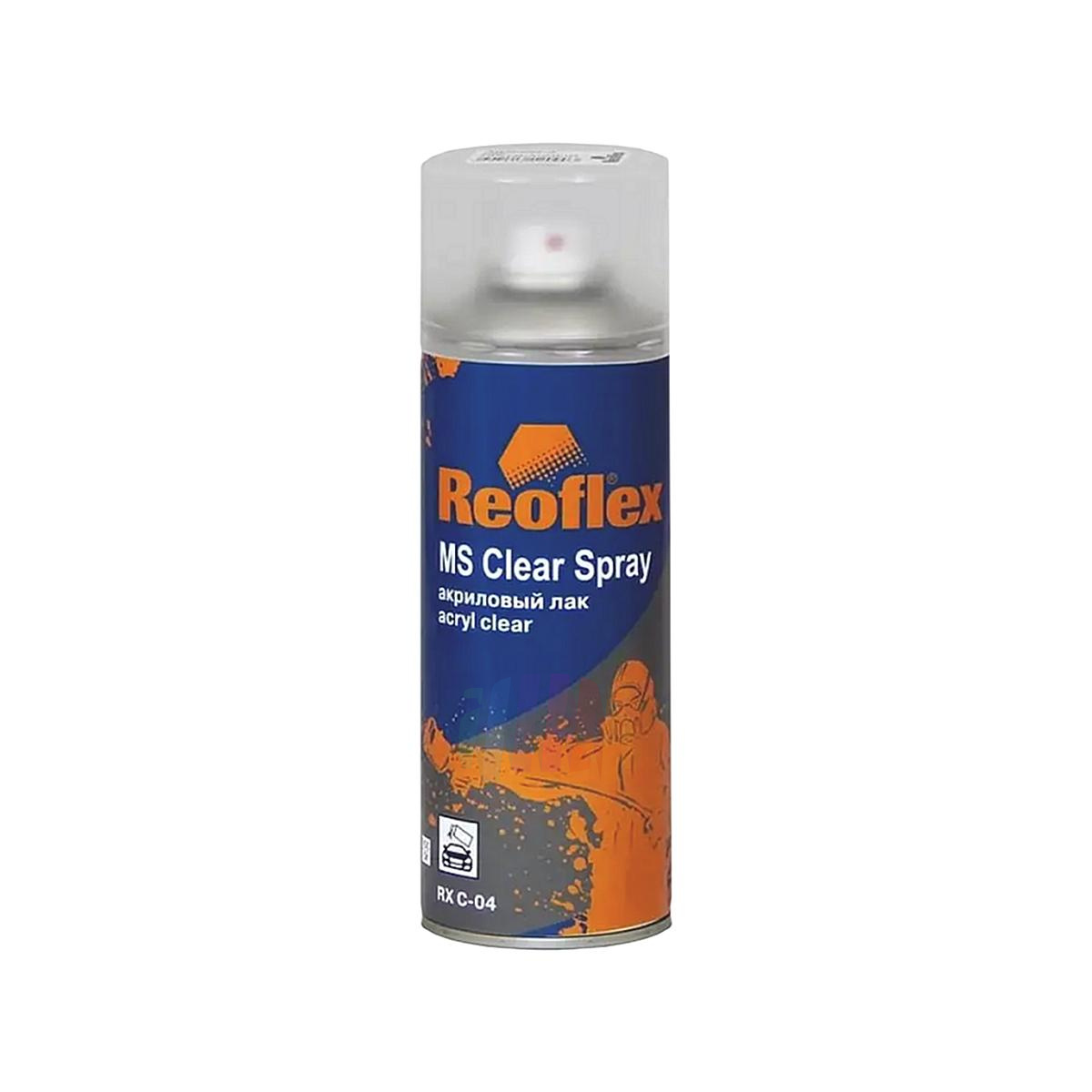 REOFLEX RX C-04 1K MS Spray Clear Лак акриловый автомобильный (прозрачный) аэрозоль 520 мл.
