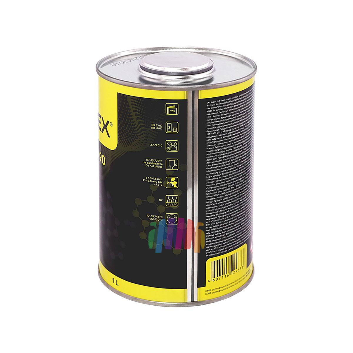 Супербыстрый лак против царапин Reoflex Clear Rapid 90 Super Fast 1 л. с отвердителем 0,5 л. 4