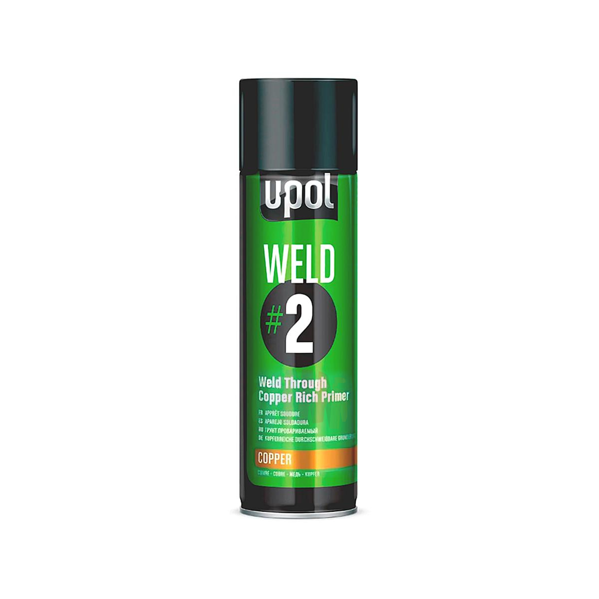 U-POL WELDC/AL Weld 2 Copper Rich Primer Грунт провариваемый с медью аэрозоль 450 мл.