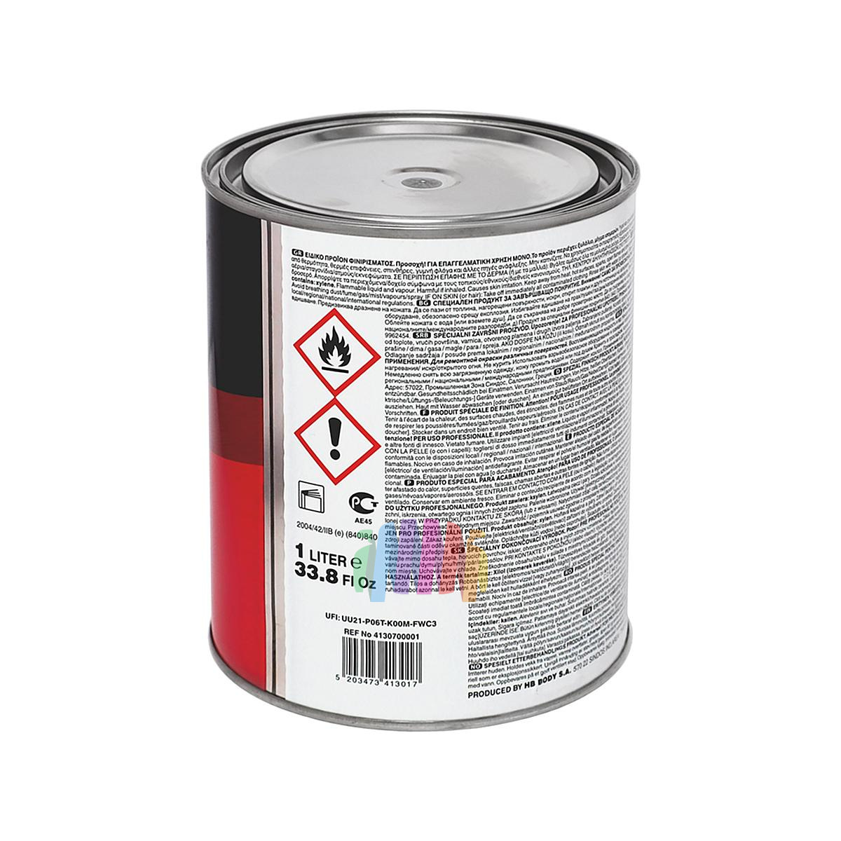 Краска для автомобильных дисков HB Body Special Paint Alloy 310 серебристая 1 л. 2