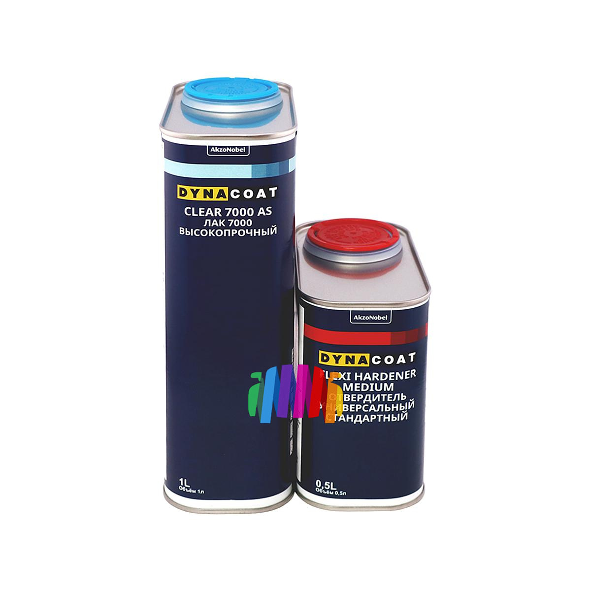 Лак высокопрочный Dynacoat Clear 7000 AS 1 л. с отвердителем Clear 7000 AS 0,5 л.
