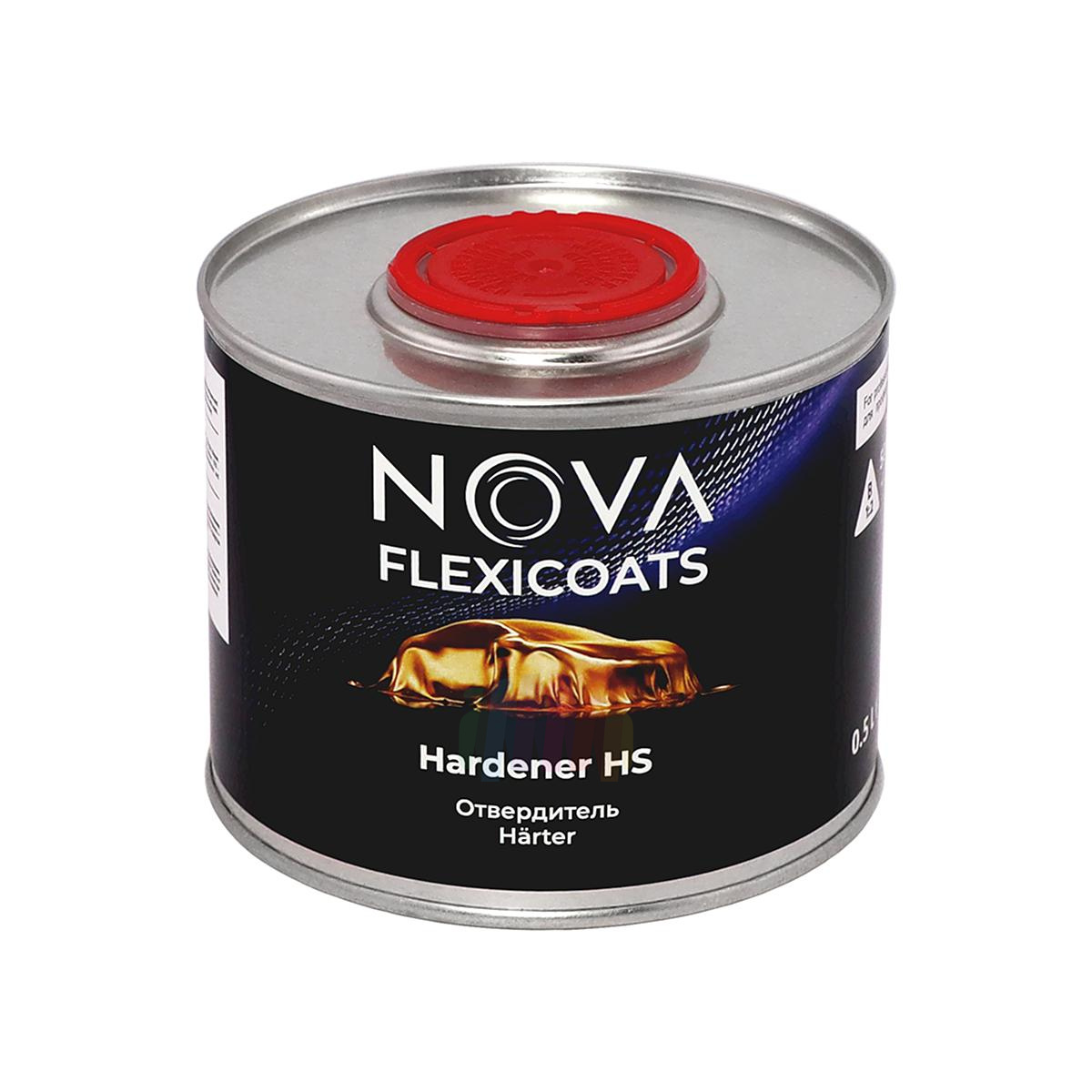 Прозрачный глянцевый акриловый автомобильный лак NOVA Flexicoats 2+1 HS 1 л. с отвердителем 0,5 л. 5