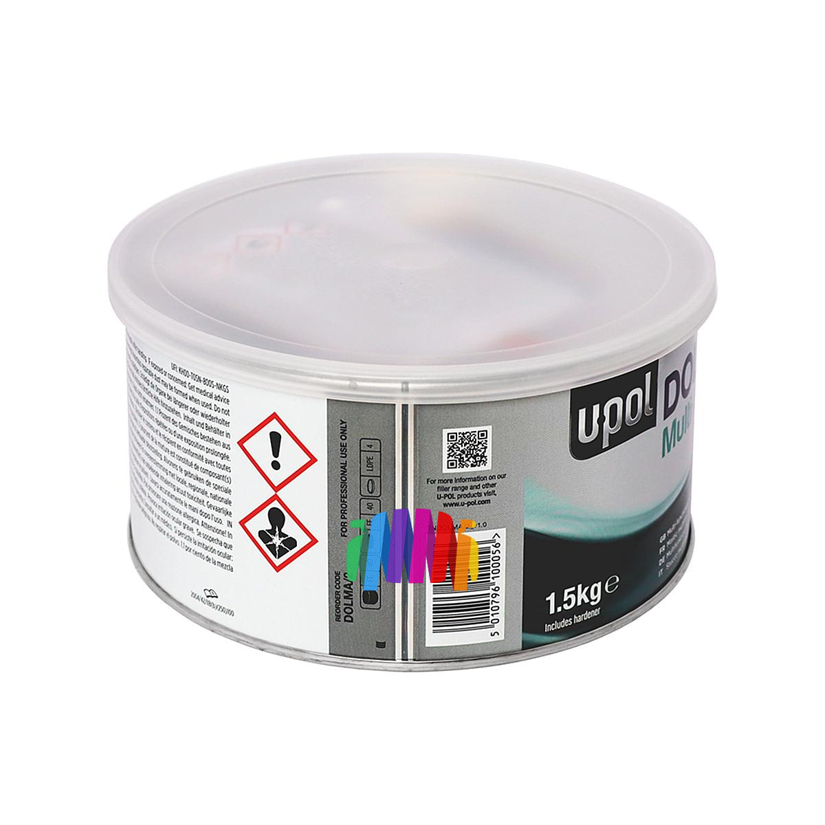 Шпатлевка быстросохнущая легкошлифуемая автомобильная U-POL DOLMA/2 Dolphin Multi Advance 1,5 кг. 2