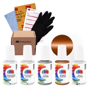 Ремкомплект для Jeep (Джип) «Sepia», код цвета CHALV5I, LV5, V5 (коричневый), базовая автоэмаль, набор для ремонта сколов и царапин