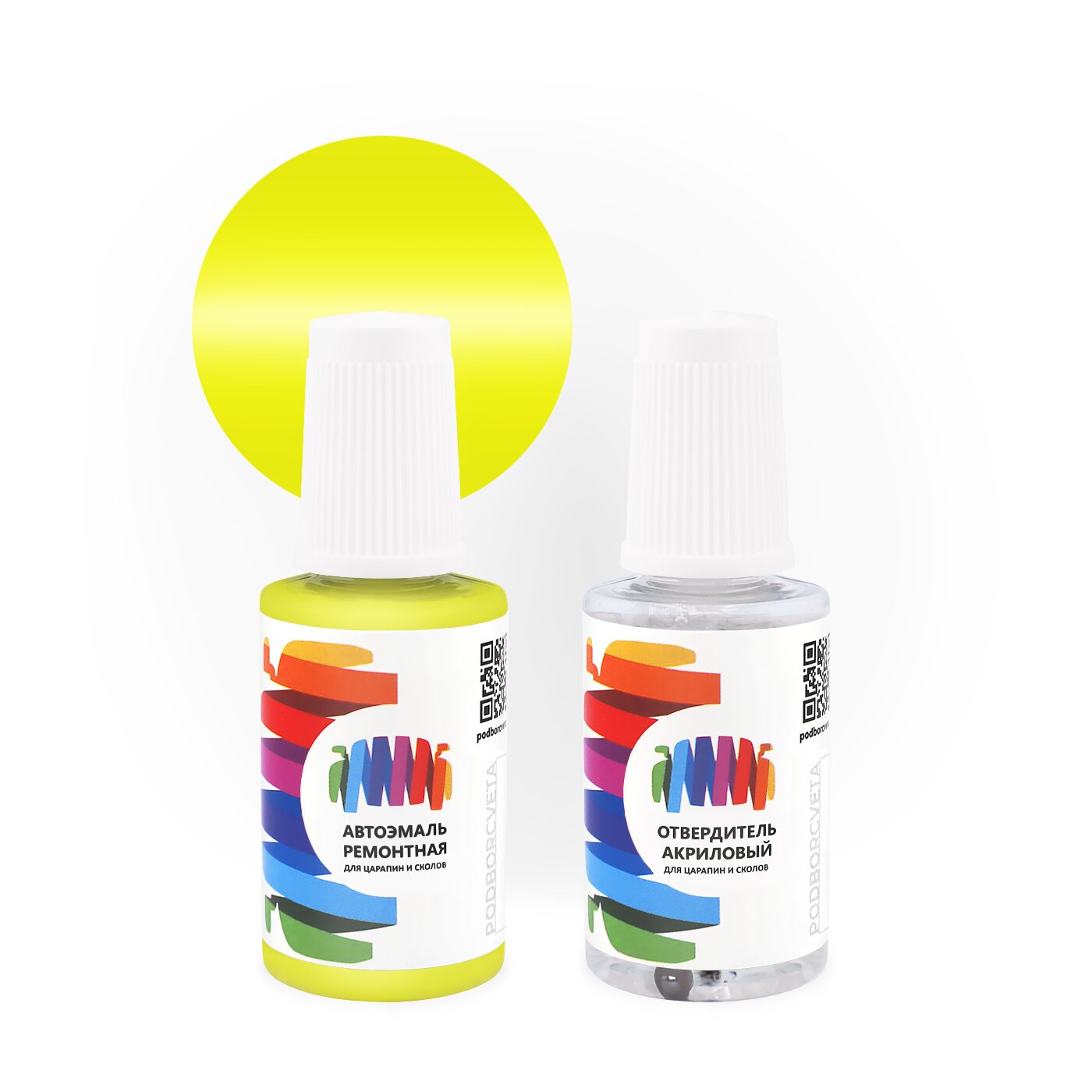 Подкраска для Scania (Скания) «Green», код цвета 1434655 (зеленый), акриловая автоэмаль с кисточкой от сколов и царапин, штрих-корректор 20 мл.