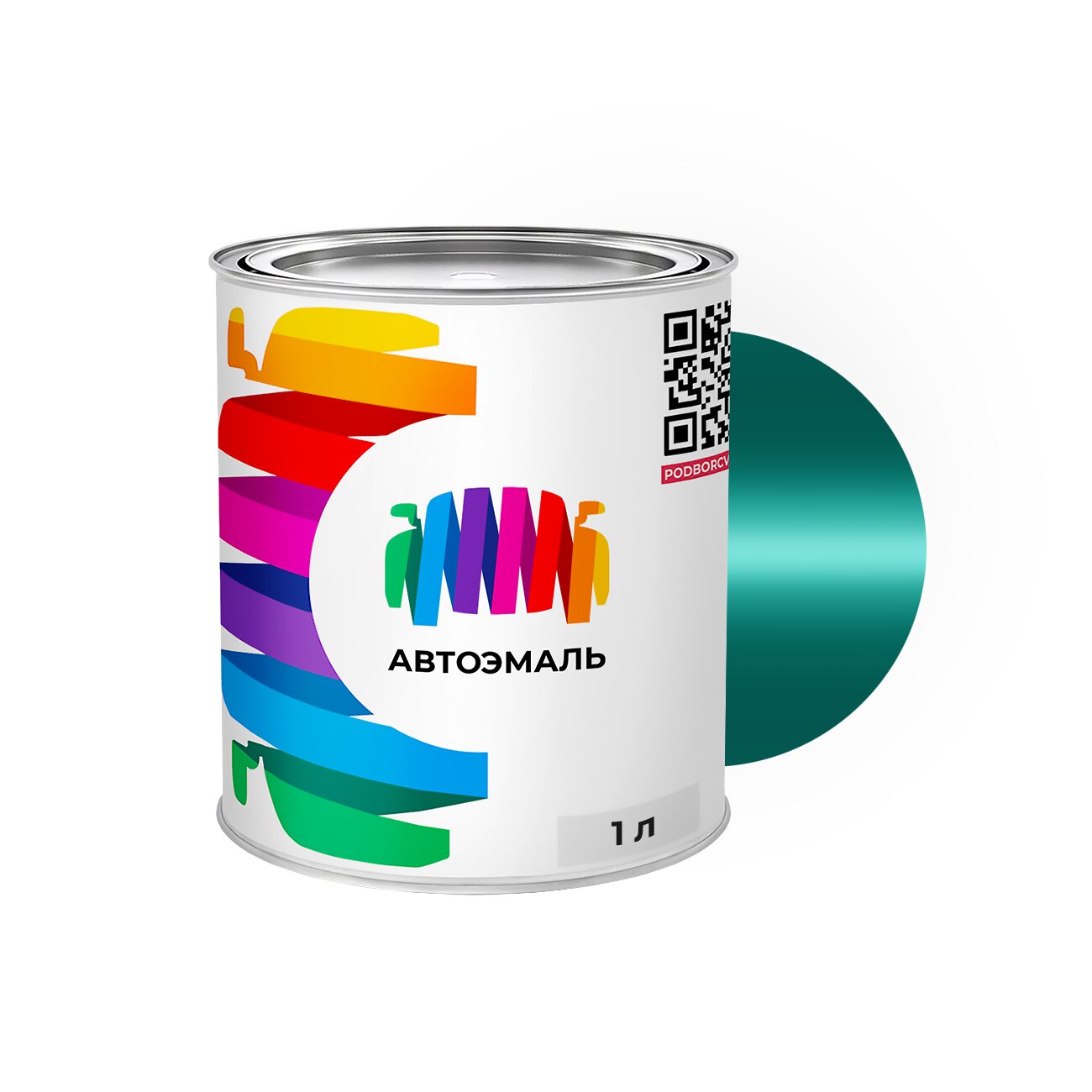 Автоэмаль Mazda (Мазда) «Herby Green», код цвета FZ (зелено-бирюзовый), базовая краска 1 л.