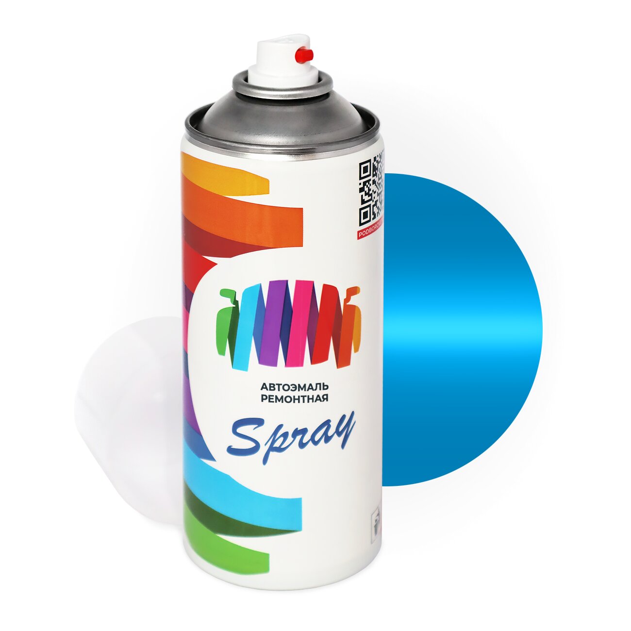 Аэрозольная краска для Volkswagen (Фольксваген) «Blau», код цвета 59Q, 9590, L59Q (синий), базовая автоэмаль, баллончик 520 мл.