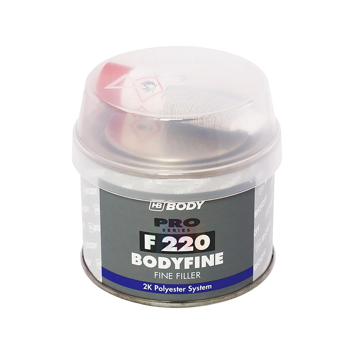 HB BODY F220 Fine Финишная мелкозернистая автомобильная шпатлевка 0,25 кг.