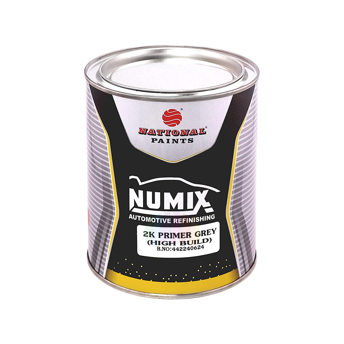 Грунт толстослойный акриловый автомобильный Numix 2K 4+1 High Build Primer серый 2