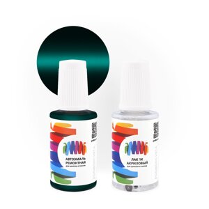 Подкраска для Daewoo (Дэу) «Neo Green», код цвета 41L (зеленый), базовая автоэмаль с кисточкой от сколов и царапин, штрих-корректор 20 мл.