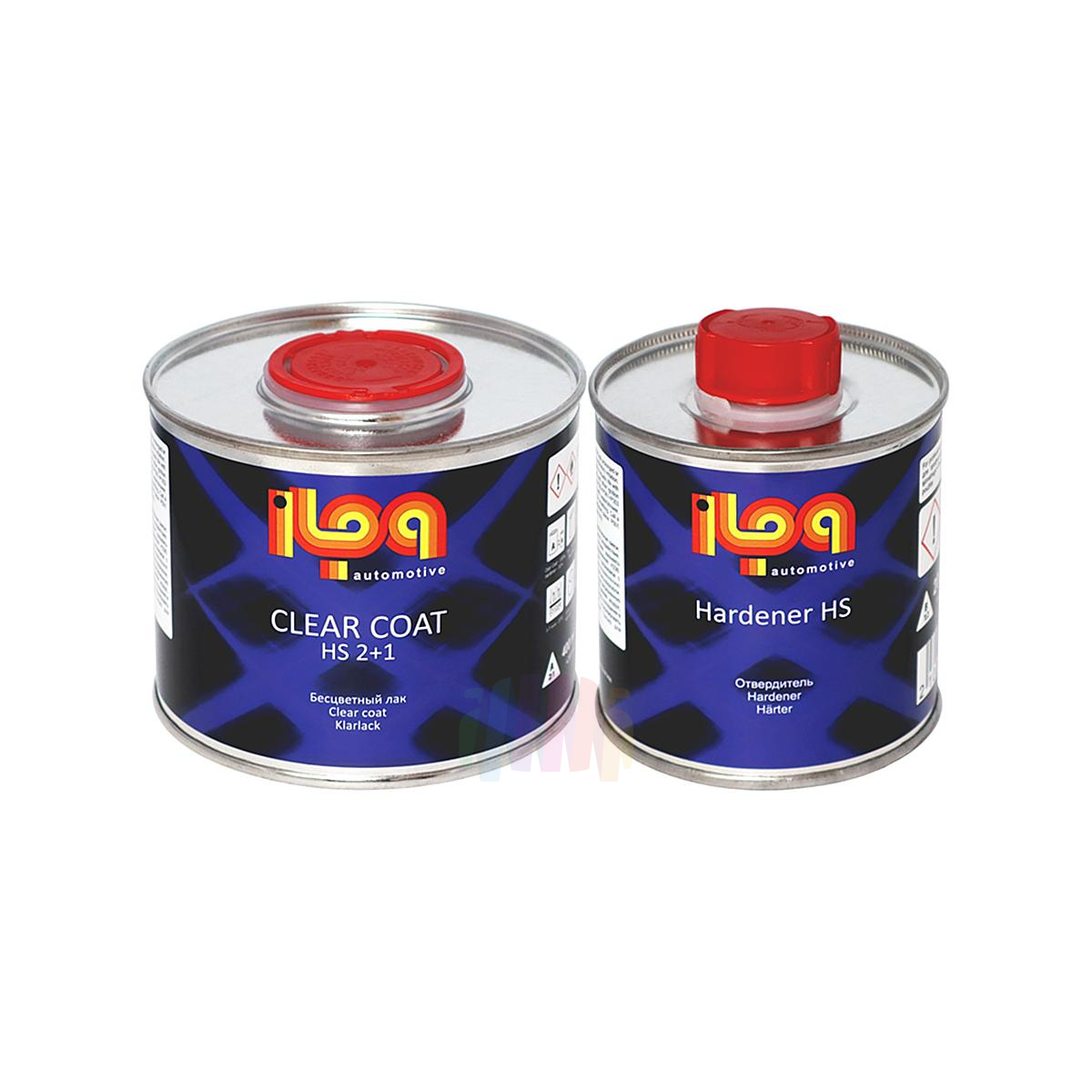 ILPA HS 2+1 Clear Coat Лак акриловый автомобильный прозрачный 0,4 л. с отвердителем 0,2 л.