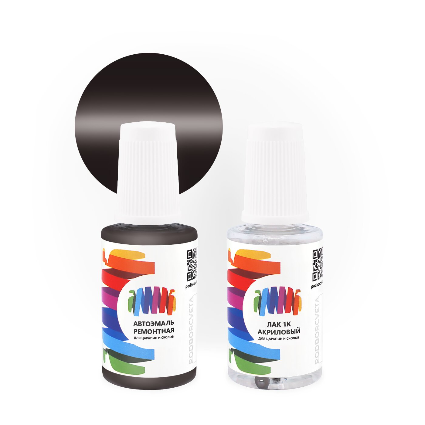 Подкраска для Renault (Рено) «Badiane Moyen», код цвета 23547 (коричневый), базовая автоэмаль с кисточкой от сколов и царапин, штрих-корректор 20 мл.