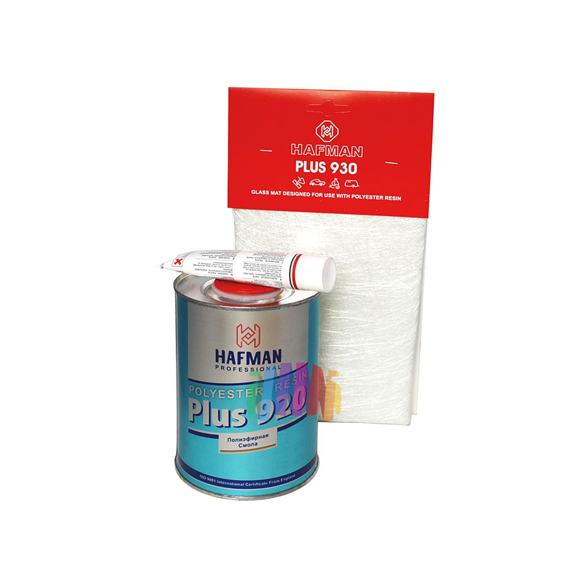 Ремкомплект полиэфирный Hafman Plus 920 Polyester Resin (стекломат, полиэфирная смола, отвердитель)
