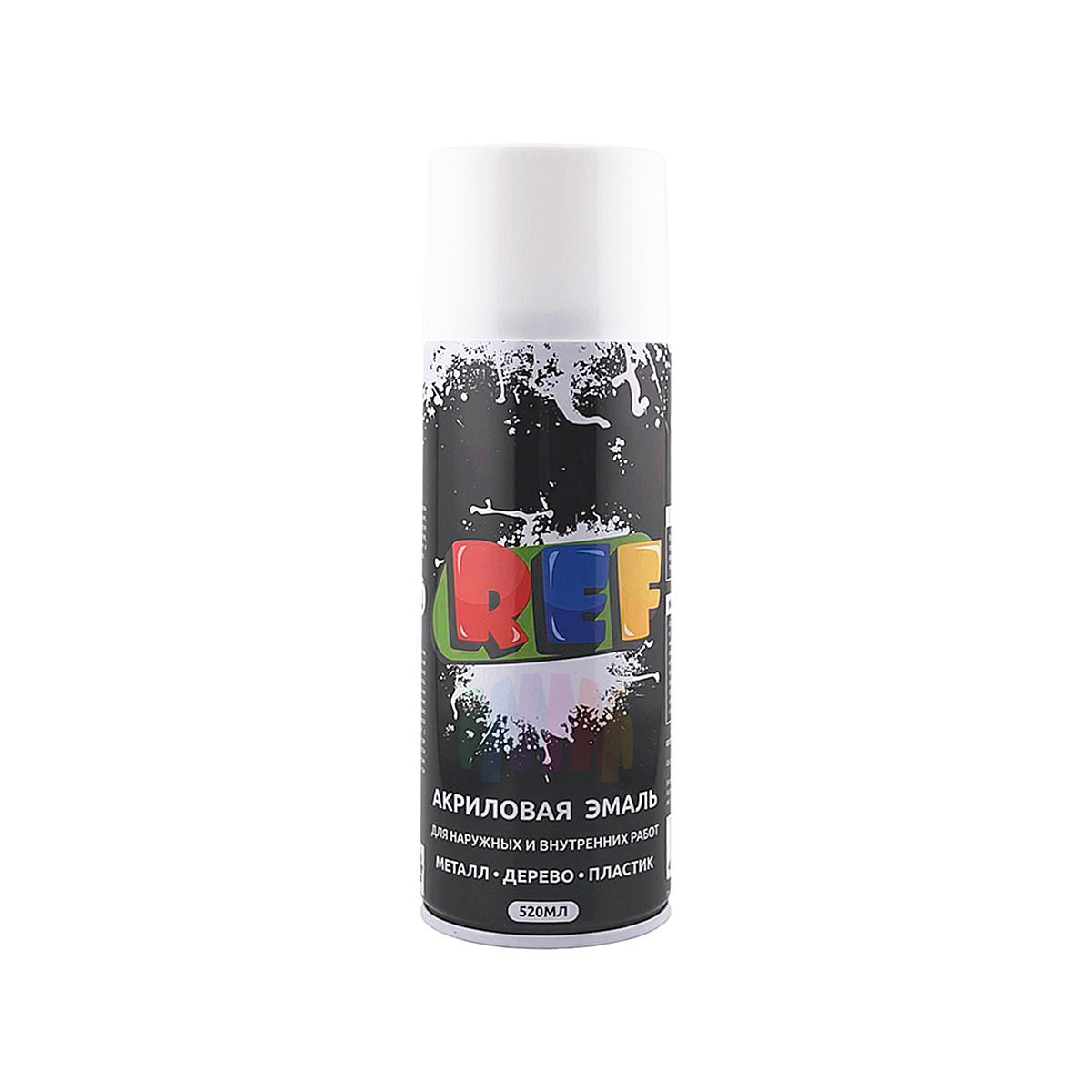 REF Акриловая термостойкая эмаль темп. до 250 C аэрозоль 520 мл.