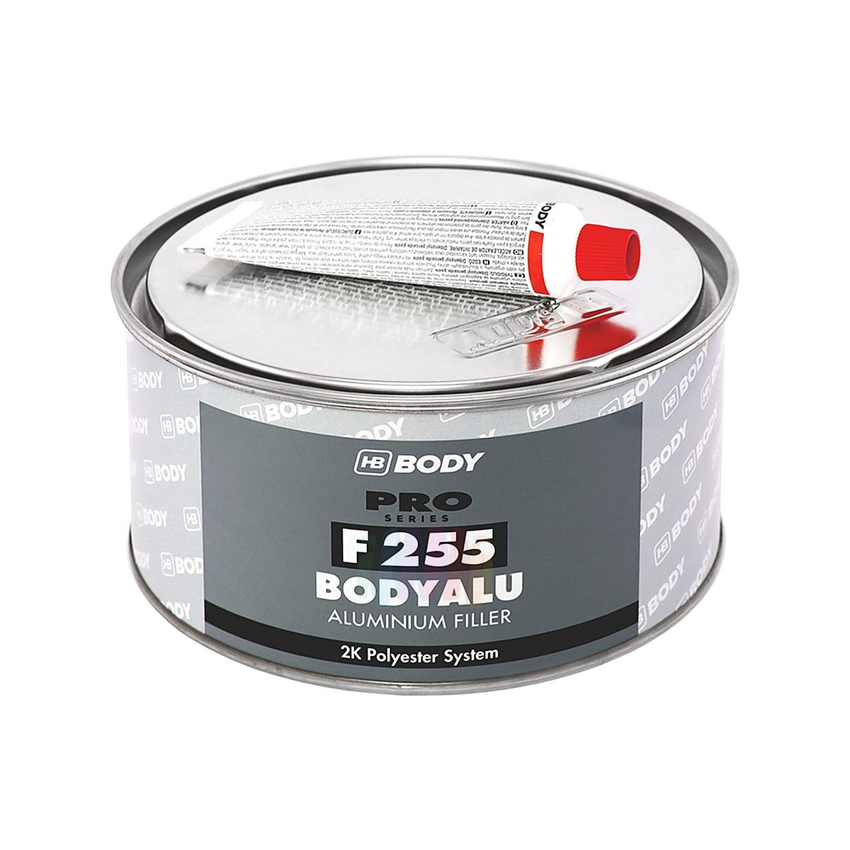HB BODY F255 Alu Шпатлевка автомобильная с алюминиевым наполнителем 1,8 кг.