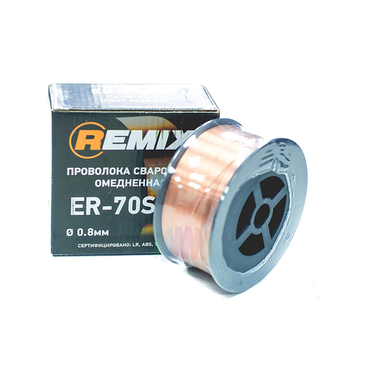 REMIX ER-70S-6 Проволока сварочная омедненная 0,8 катушка 1 кг.