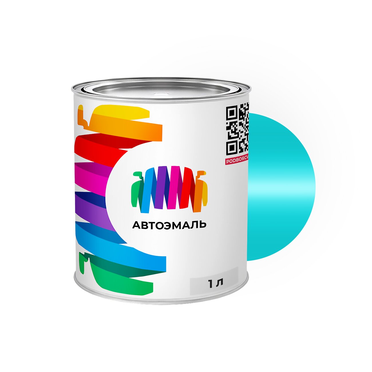 Автоэмаль Mazda (Мазда) «Cerulean Blue», код цвета DT (сине-бирюзовый), базовая краска 1 л.