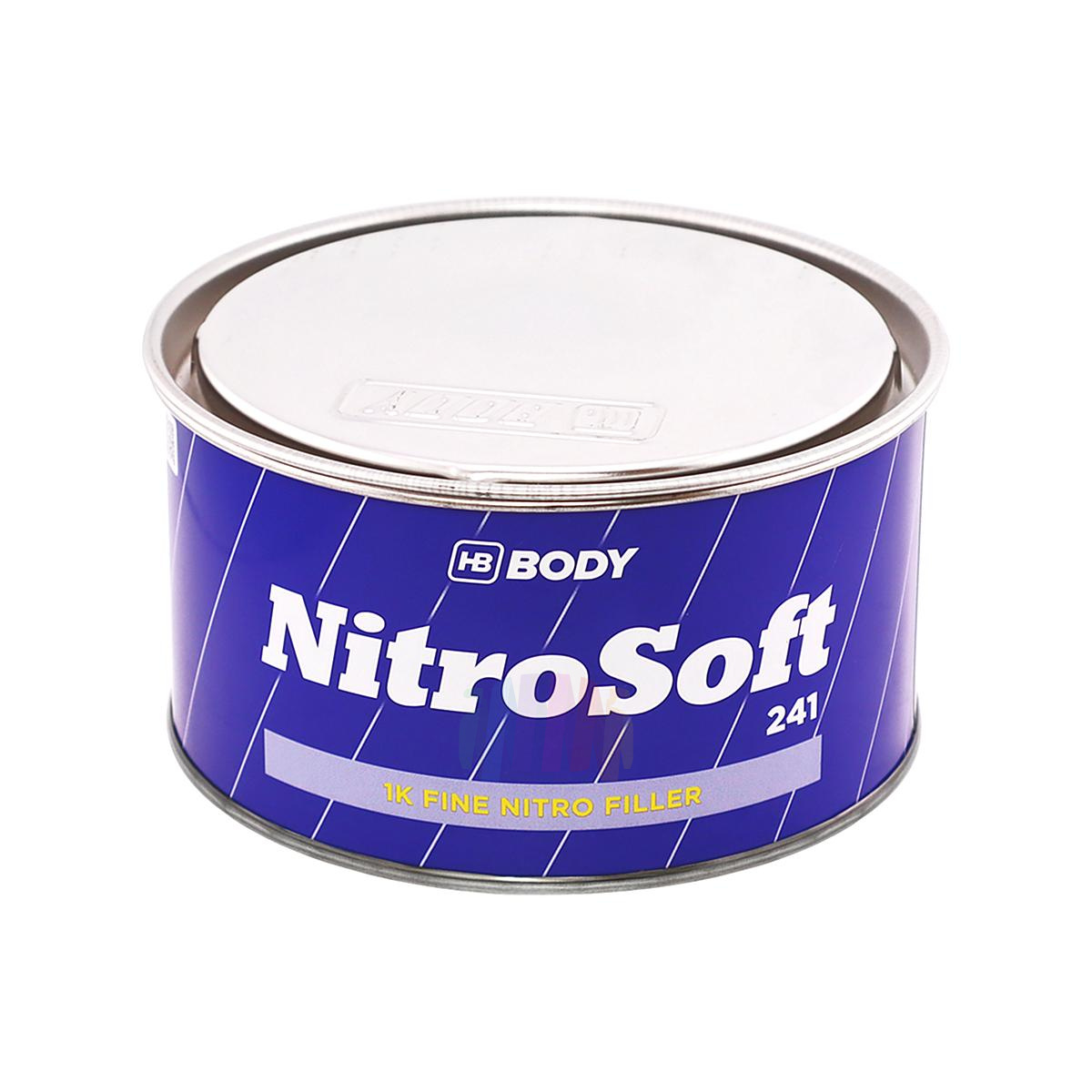 HB BODY 241 NitroSoft 1K Fine Nitro Filler Нитрошпатлевка мелкозернистая автомобильная 0,75 кг.