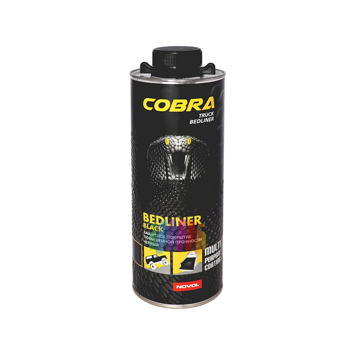 Защитное покрытие Novol Extreme Cobra Truck Bedliner черный 0,6 л. с отвердителем 0,2 л.2
