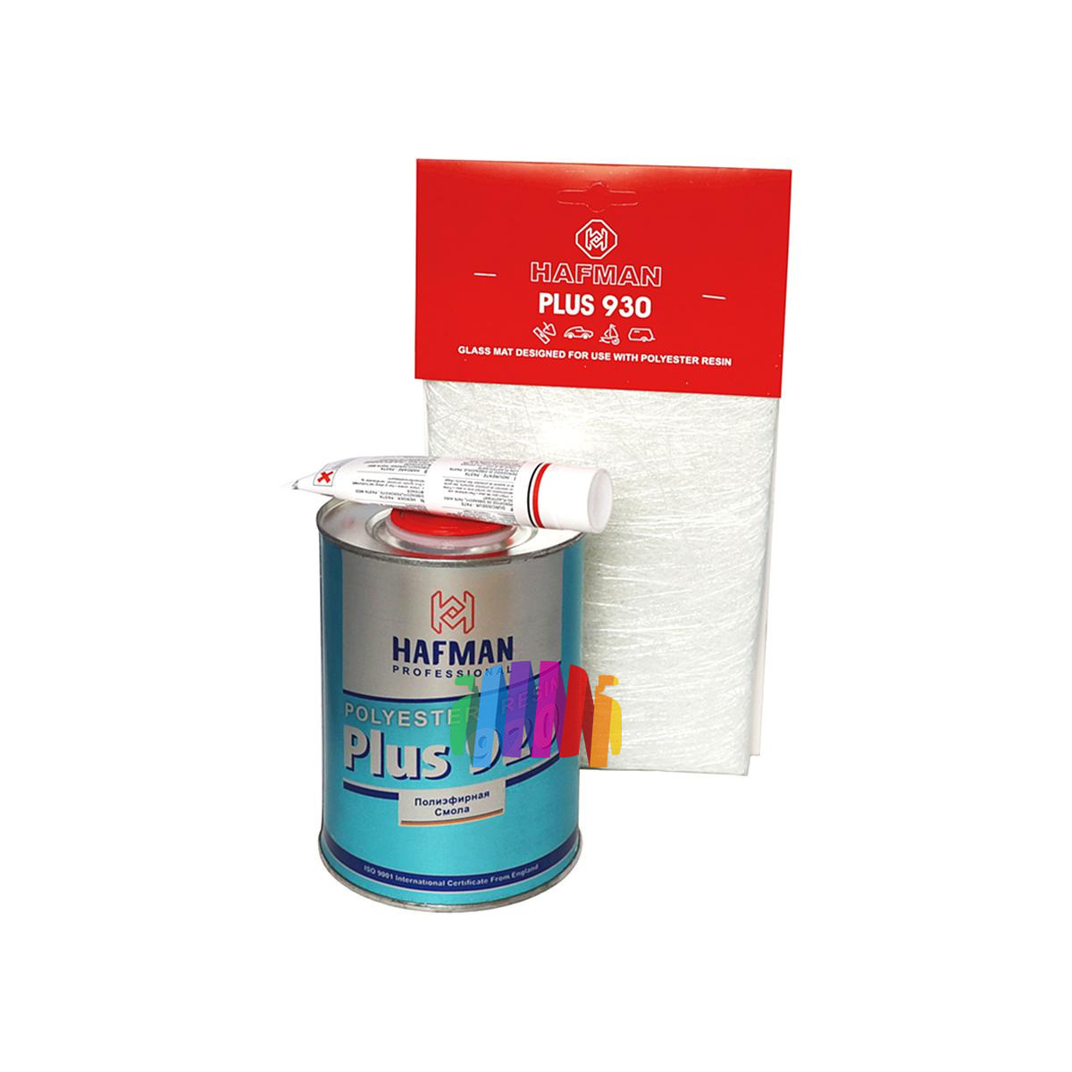 Ремкомплект полиэфирный Hafman Plus 920 Polyester Resin (стекломат, полиэфирная смола, отвердитель)