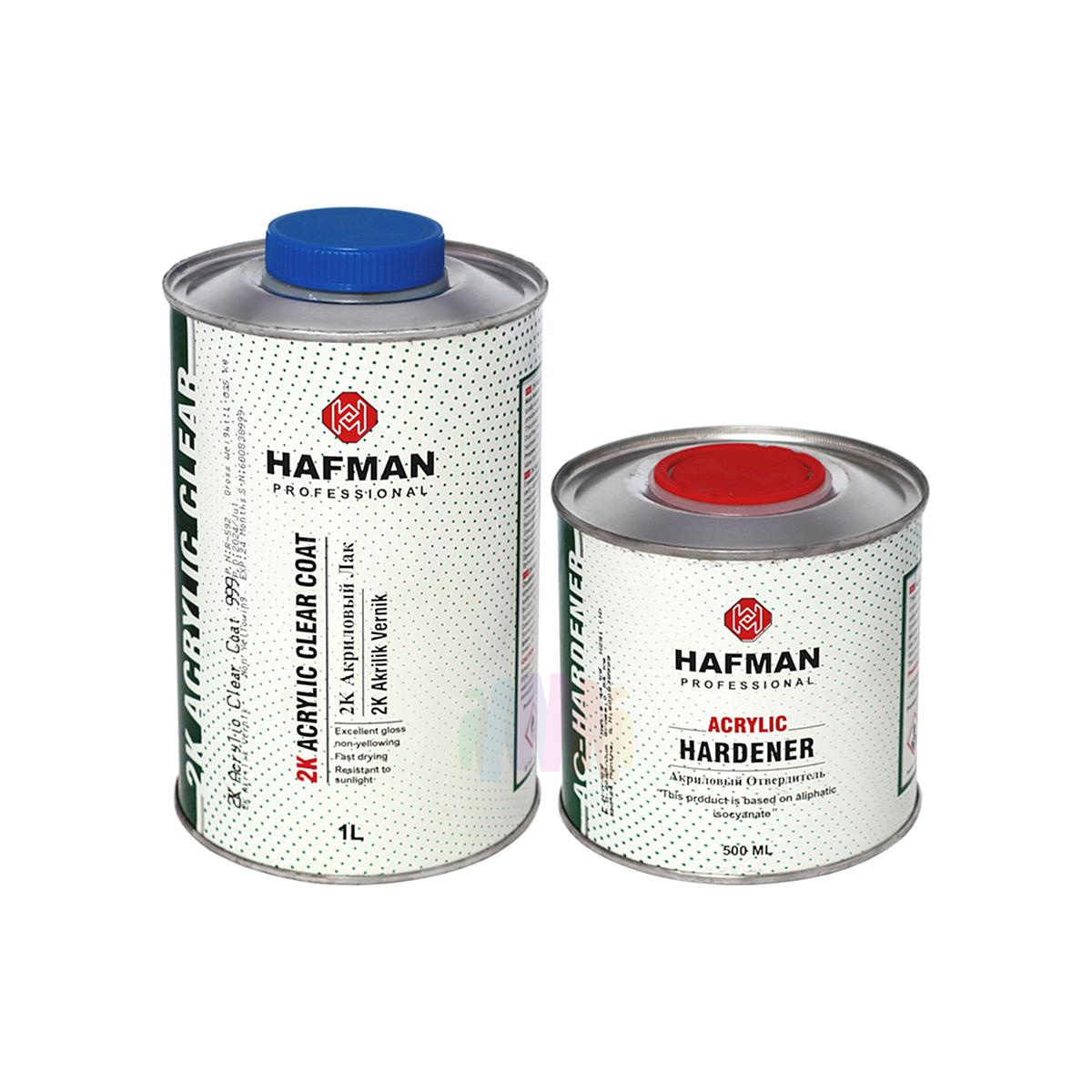 Акриловый прозрачный автомобильный лак Hafman 999 2K Acrylic Clear Coat 1 л. с отвердителем H292 0,5