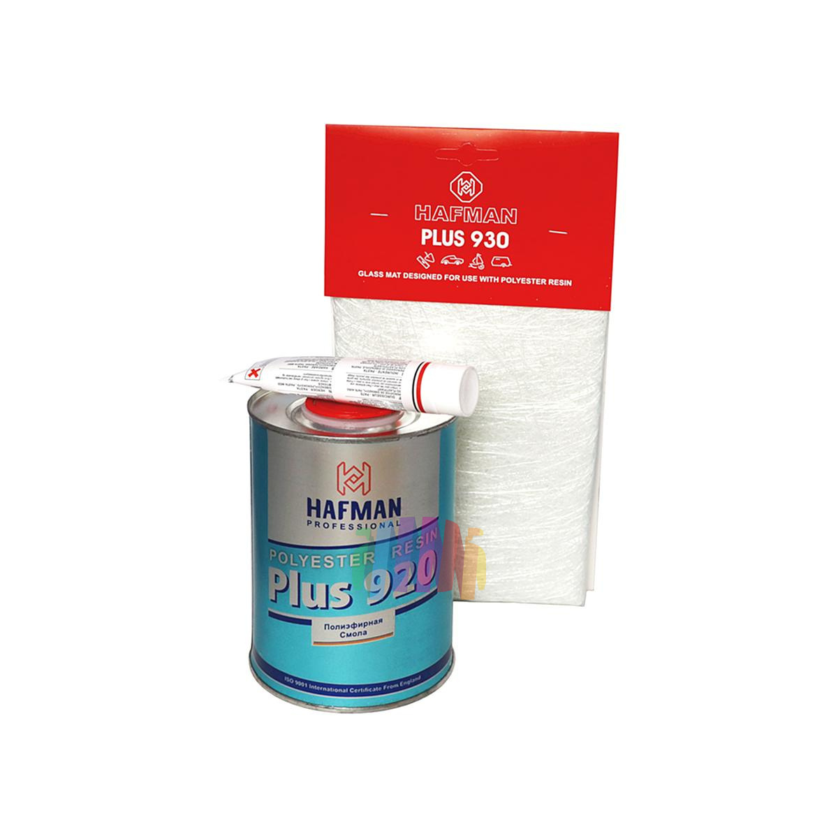 Ремкомплект полиэфирный Hafman Plus 920 Polyester Resin (стекломат, полиэфирная смола, отвердитель)
