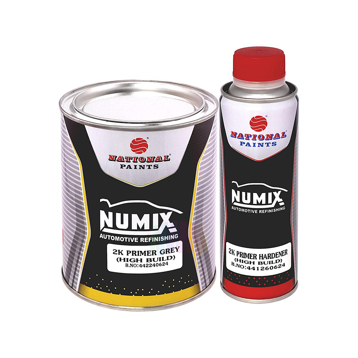 NUMIX 2K 4+1 High Build Primer Грунт толстослойный акриловый автомобильный 1 л. с отвердителем 0,25 л.