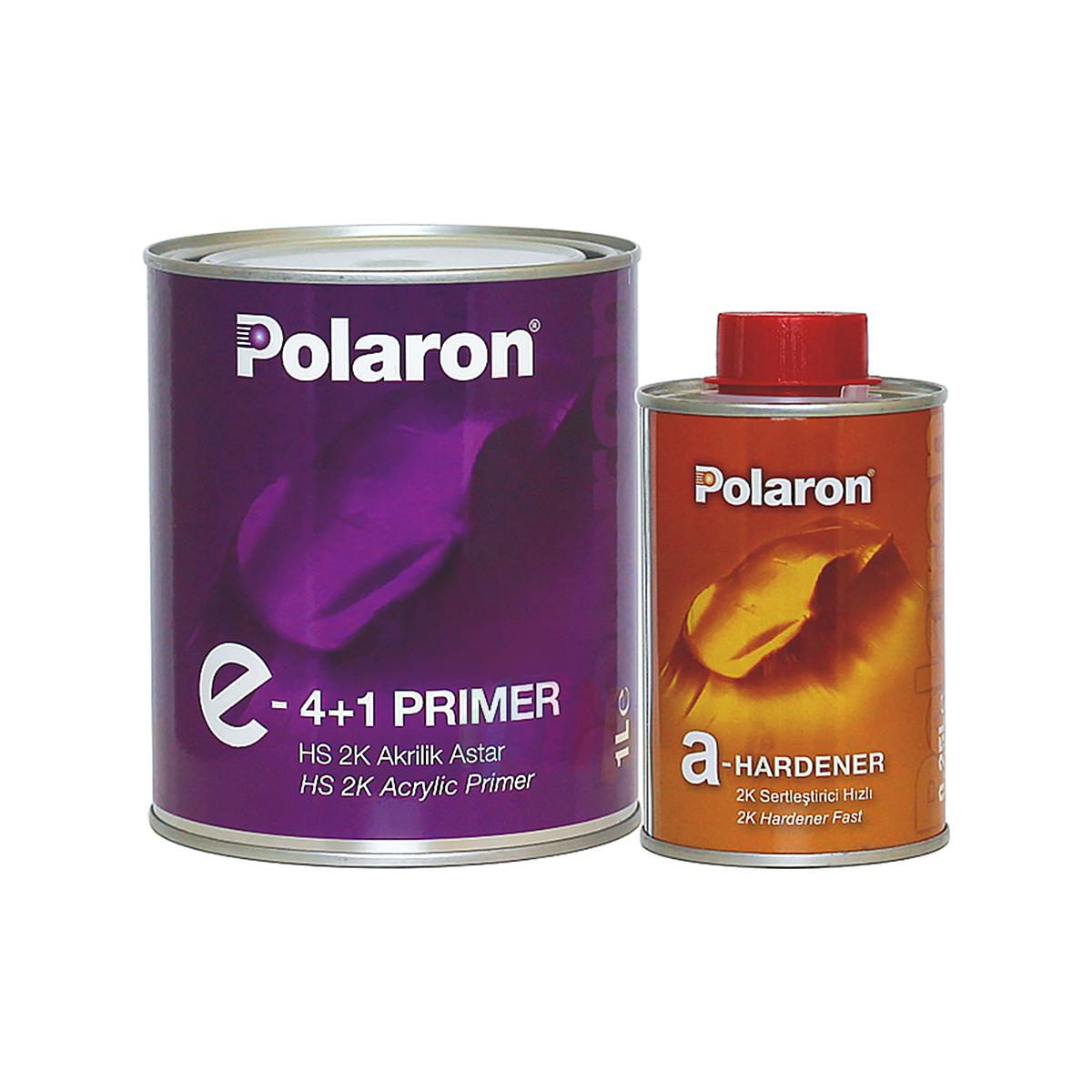 POLARON E4+1 HS 2K Acrylic Primer Грунт-наполнитель акриловый автомобильный быстросохнущий 1 л. с отвердителем 0,25 л.