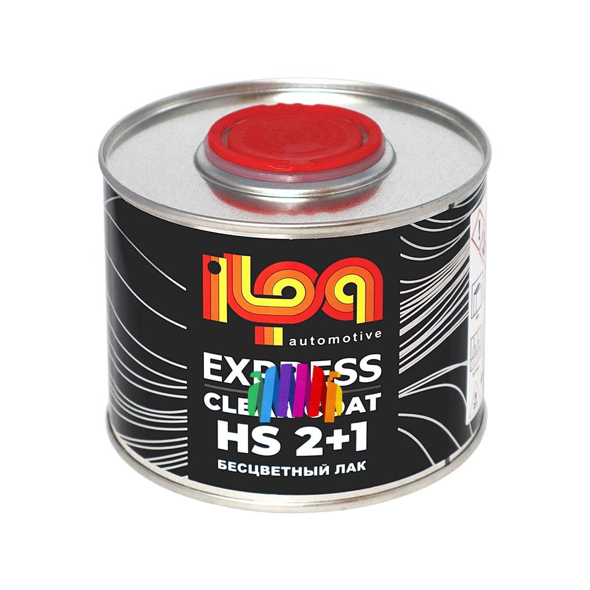 Лак акриловый ILPA Express HS 0,4 л. с отвердителем 0,2 л. 2