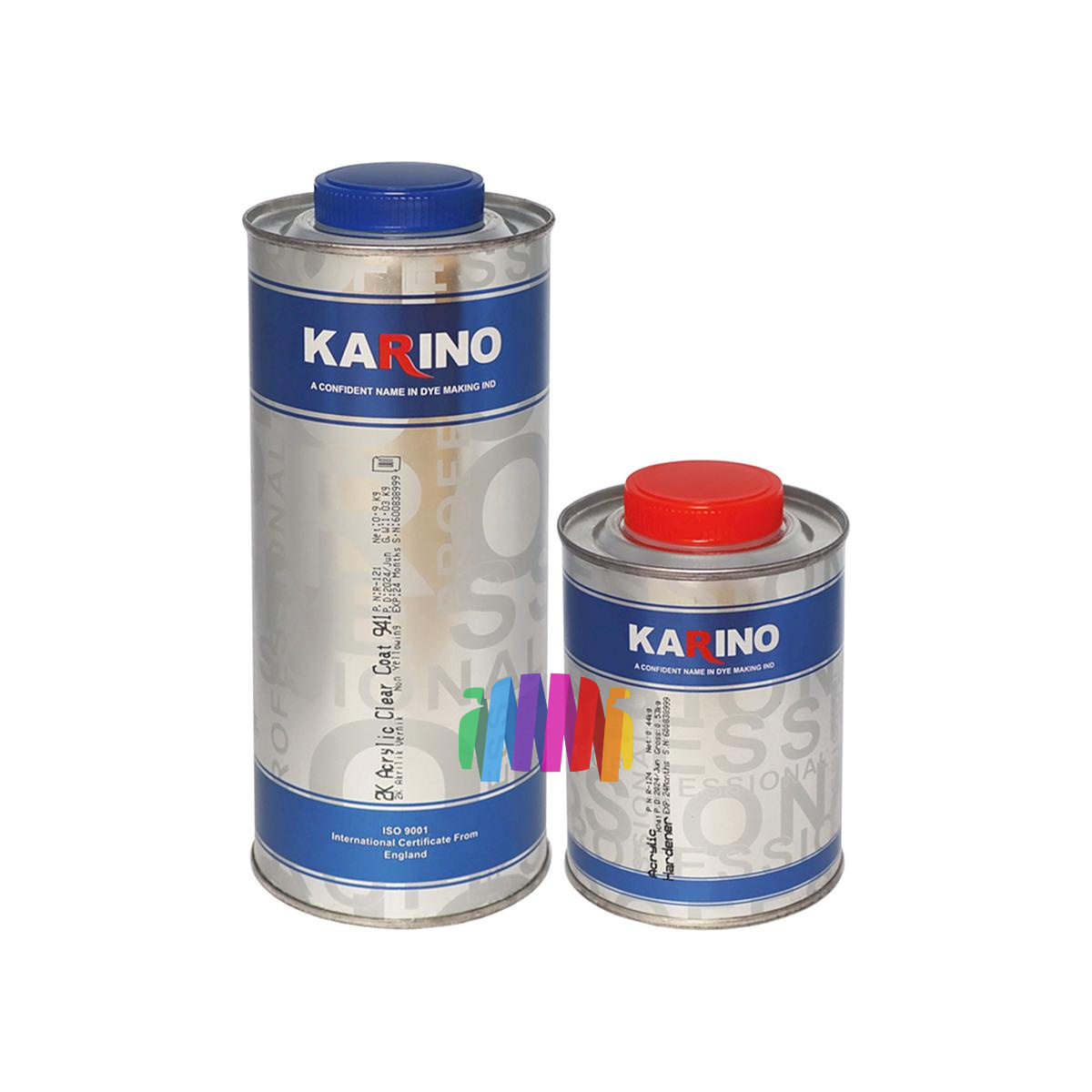 KARINO 2K Акриловый прозрачный лак 941 1 л. + отвердитель H241 0,5 л.